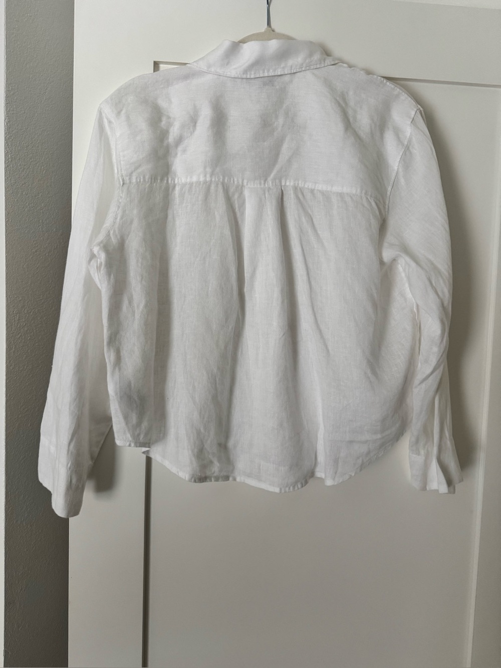 Madewell XS Linen Resort Top Button-Up Shirt in White - Picture 5 of 10